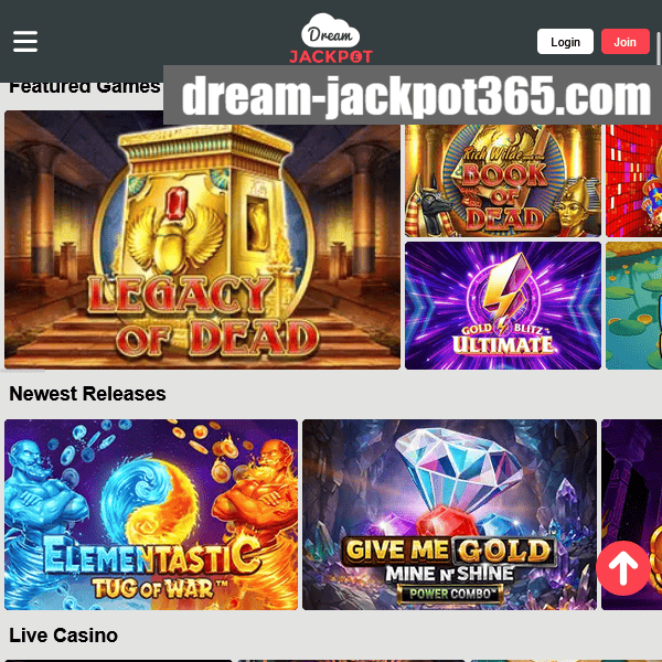 Dream Jackpot Megaways carousel