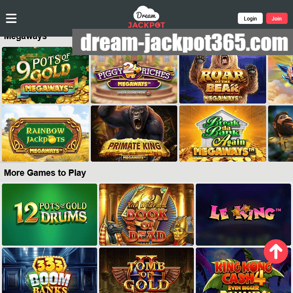 Dream Jackpot more games grid 1