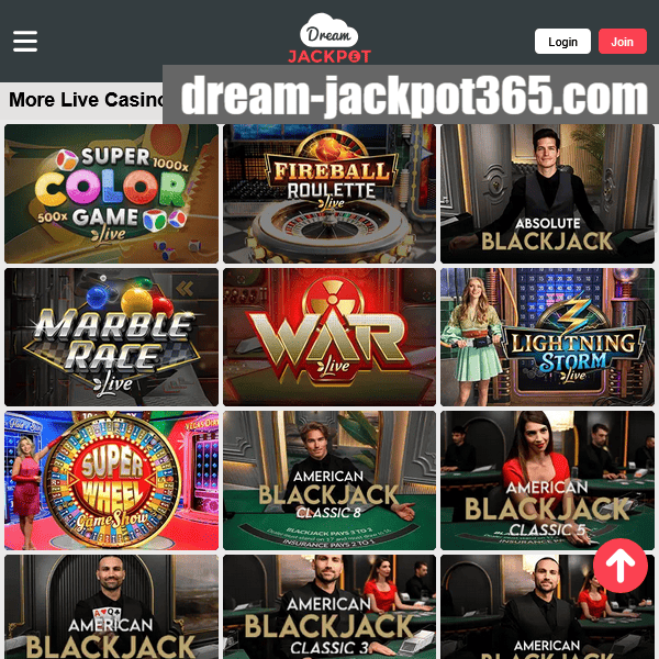 Dream Jackpot live casino more games